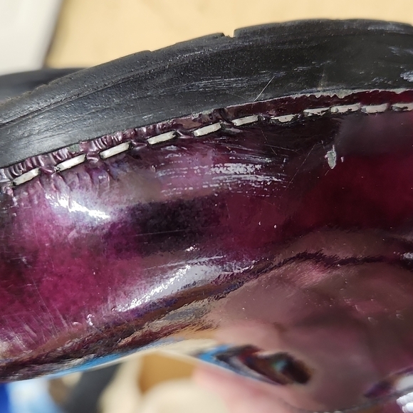 𝅺sanita clogs purple patent size 41 great condition - Picture 6 of 7